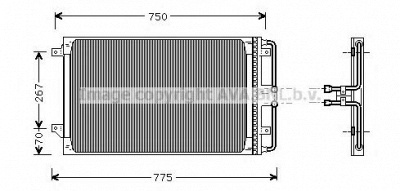 AVA QUALITY COOLING cr5021 -  Конденсатор, кондиционер